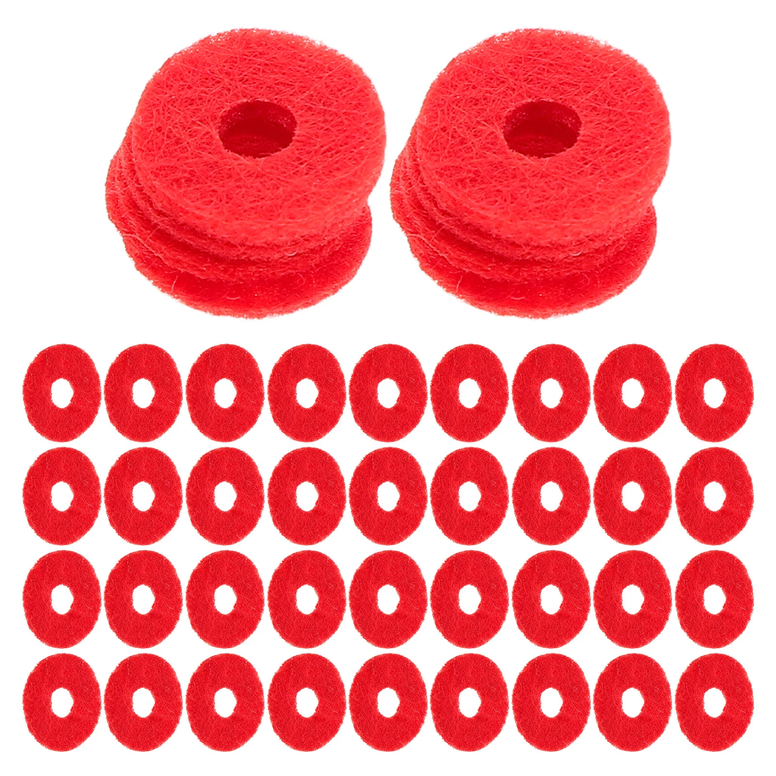 

90pcs Accessories Felt Washers Red For Keyboard Balance Rail Repair Maintenance Piano Pad Felt Washer Piano Repair Tools