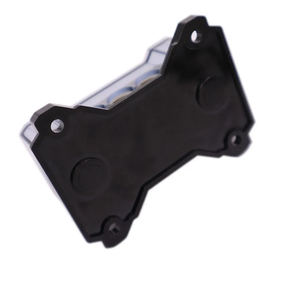 Zinc Alloy Power Distribution Block for Car Audio Systems Fits Cars Trucks Boats RVs 0GA x2 4GA x6 Wiring Terminal Layout