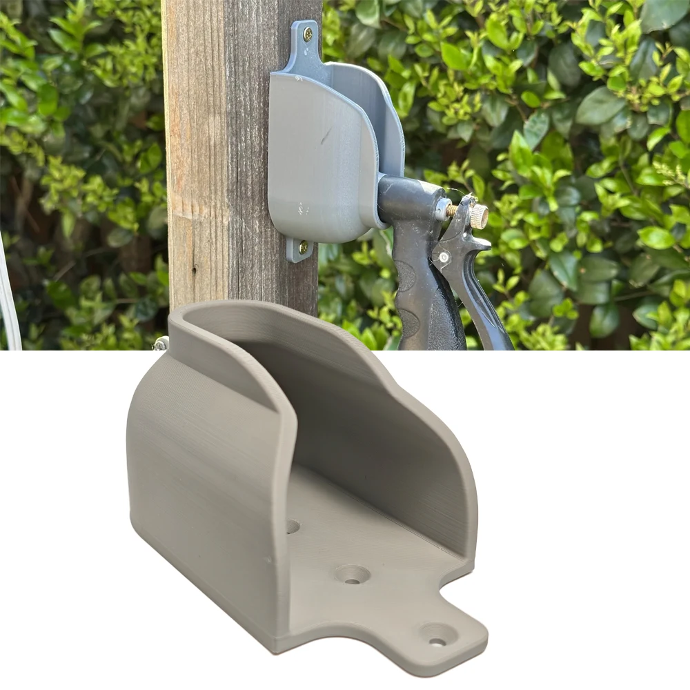 1 PCS Wall Mount Stand With 4 PCS Screws Secure Installation Bracket For Melnor 7 Pattern Garden Hose Nozzle Wall Mount Bracket