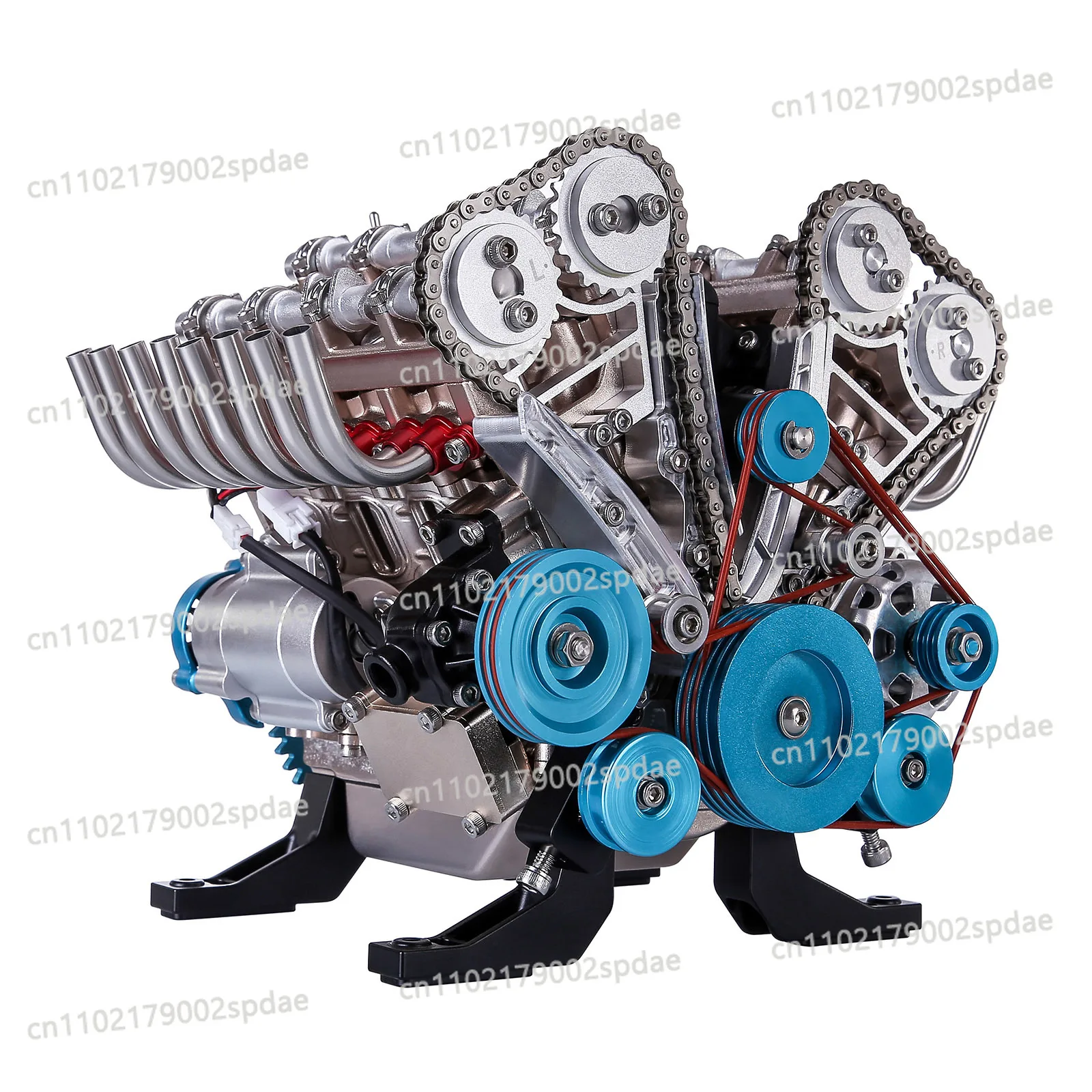 500+Pcs DIY V8 Engine Model Kit Metal Mechanical Decoration Science Experiment Physics Toy Educational Gift