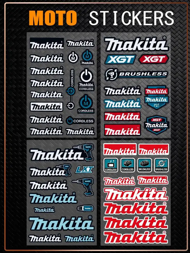 

For MAKITA Universal Waterproof Reflective Decorative Decals Scratch Hide For Car Motorcycle Helmet Water Cup Fridge