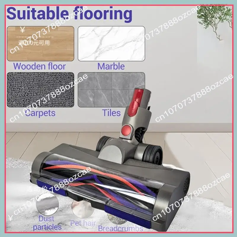 Cabeça de limpeza anti-emaranhado de liberação rápida a26p para dyson v7 v8 v10 v11 v15 peças de aspirador de pó com luz de poeira verde para tapetes f