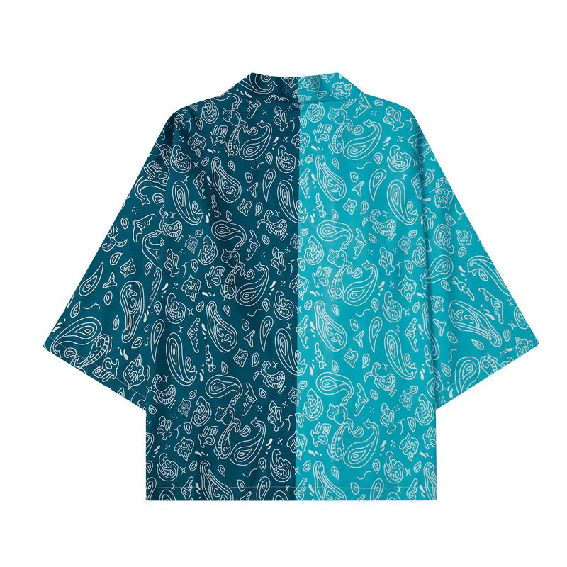 سترة رجالية صيفية فضفاضة على الطراز الصيني، رقيقة على الطراز القديم تشبه الجنية للزوجين Daoist رداء كيمونو