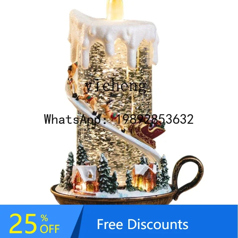 

Christmas Ornament Scene Arrangement Crafts Candle Ornament Atmosphere