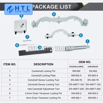 Sada přípravků pro aretaci časování turbodmychadla pro Opel, Vauxhall, Chevrolet 1.0, 1.2, 1.4 10 nejlepší prodej přípravek pro načasování Chevroletu - №6