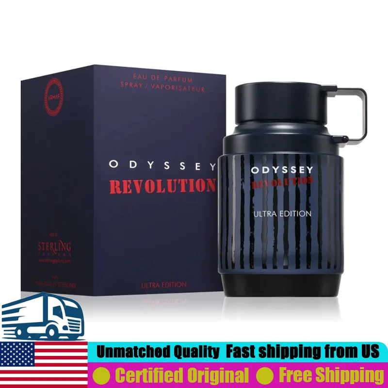 

Armaf Odyssey Revolution Eau de Parfum 3.4 Ounce Premium Arabian Perfumes Long-Lasting Aromatic Fruity Unisex Pheromones Cologne