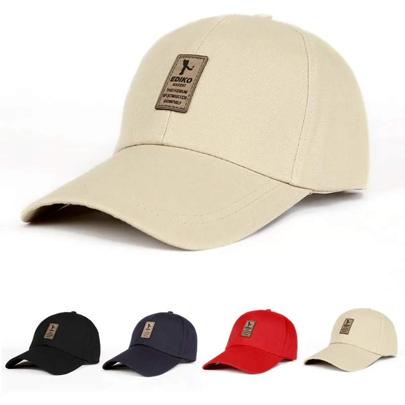 Summer Fashion Baseball Caps for Men Women Solid Snapback Label Stick Sunhat Outdoor Breathable Mesh Hat Trucker Cap