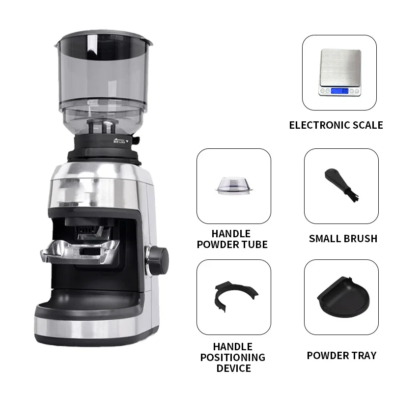 Coffee Bean Grinder ZD-17N Home Commercial Italian Electric Coffee Bean Grinder 450G Bean warehouse capacity