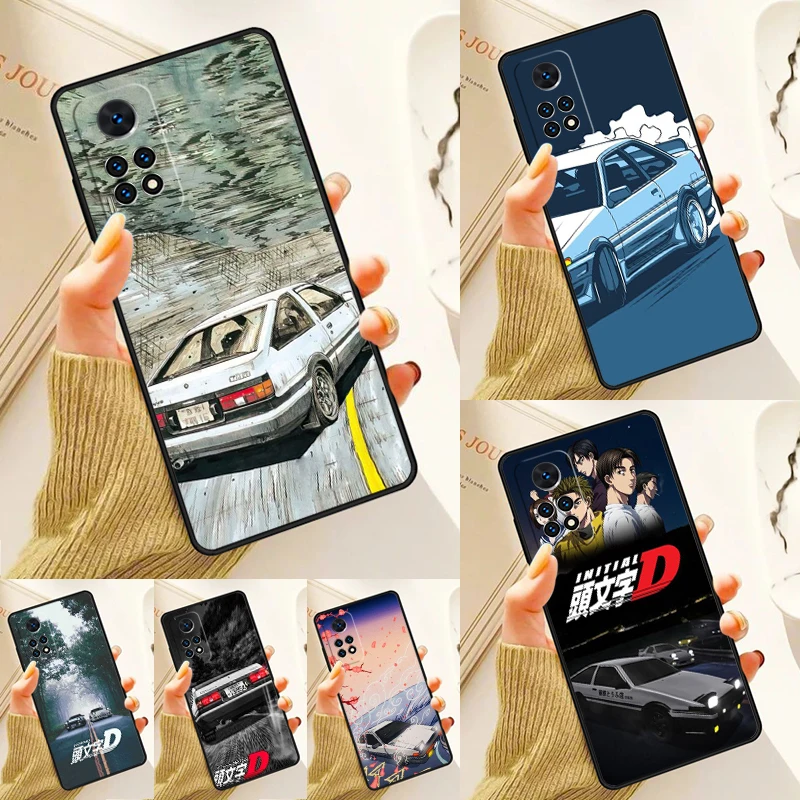 Comic Initial D Drift Racing Case For Samsung Galaxy S24 Plus S23 S20 S21FE Lite S22 Ultra Note 20 S8 S9 S10 Phone Coque