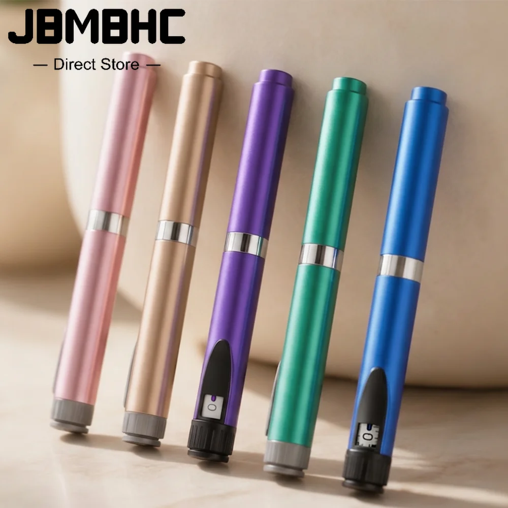 Metal Reusable Injection Pen Adjustable 3ml Cartridge Injector Portable Insulin Injection Pens Compatible with 3ml Cartridges