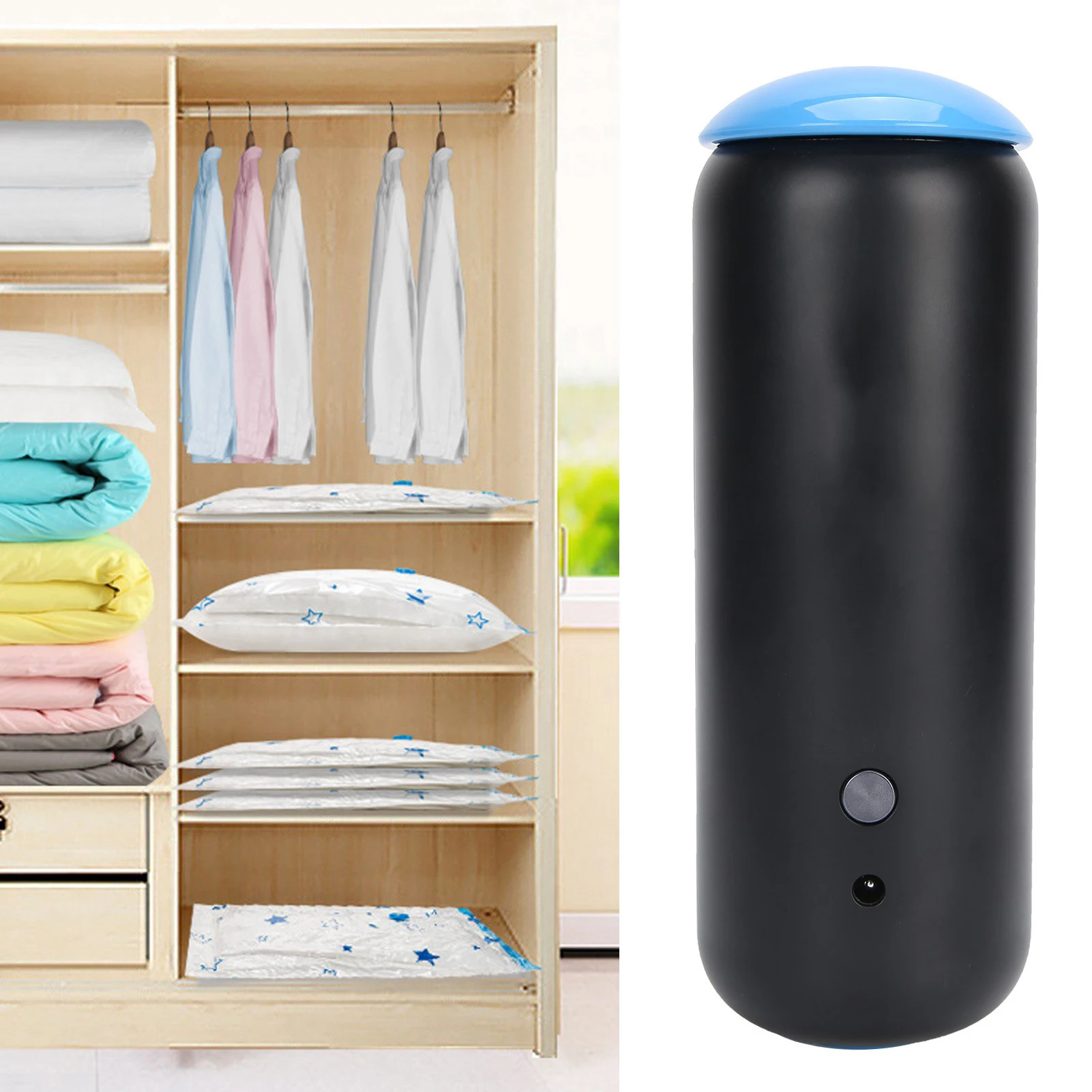 مضخة تفريغ منزلية محمولة باليد ماكينة سد الفراغات الكهربائية للقماش المنزلي