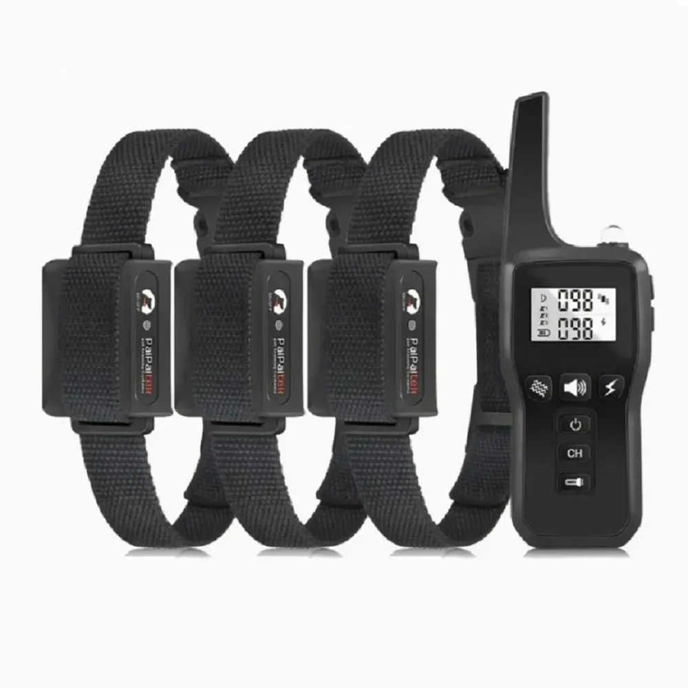 1000M Dog Training Remote Collar,Electric Dog Anti bark Collar,Auto Anti Bark and Training Collar,Waterproof,Rechargeable,433HZ