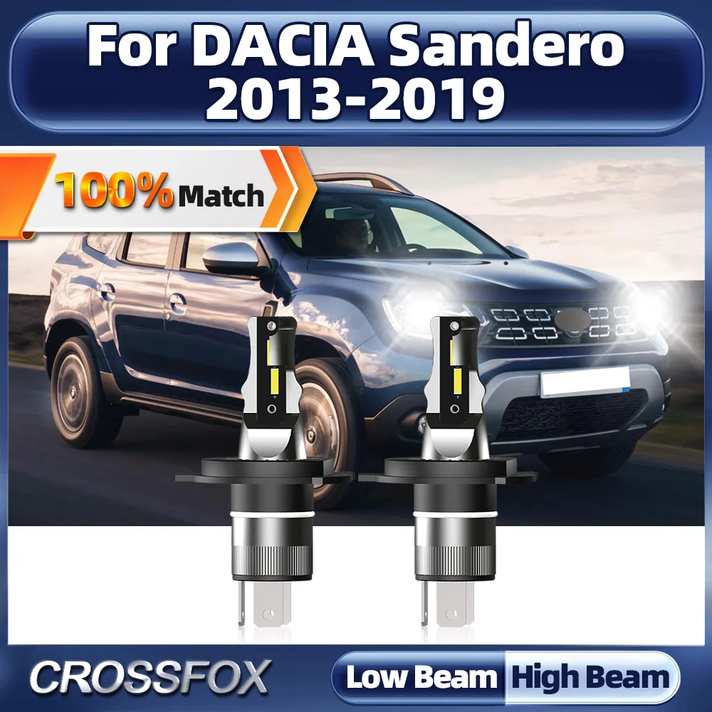 

120W LED Headlights Bulbs 20000LM Plug and Play Car Lights 12V 6000K For DACIA Sandero 2013 2014 2015 2016 2017 2018 2019