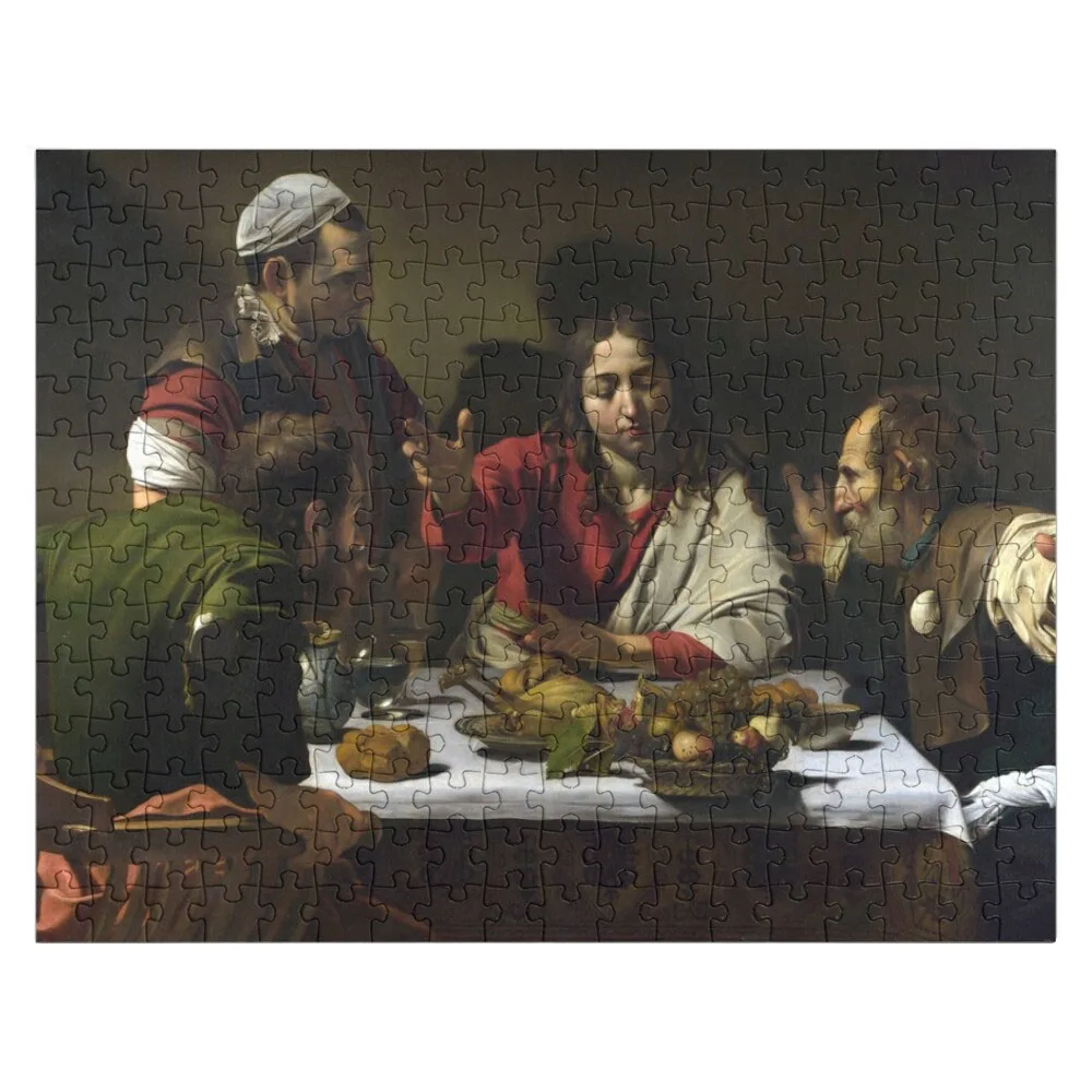 

Supper at Emmaus by Caravaggio Jigsaw Puzzle Custom Wooden Puzzle Name Wooden Puzzles For Adults Personalized Puzzle