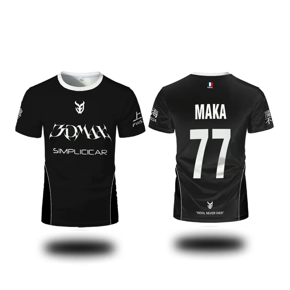 CSGO Esports 3DMAX نادي موحد جيرسي CS2 لاعب مخصص التدريب القمم الرجال والنساء الرياضة تنفس تي شيرت مروحة الهدايا #2