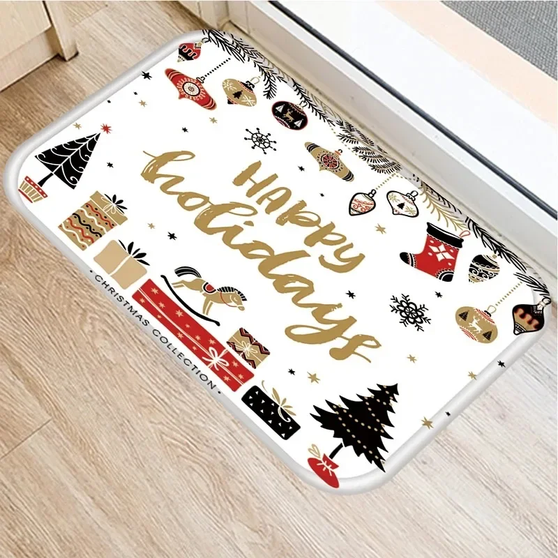 New Year's Renewal: Starting with The Doormat, The Bathroom and Kitchen Are Non-slip and Have A Christmas Feel