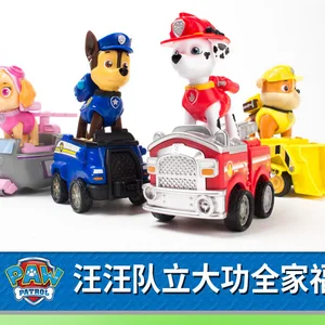 Paw Patrol Action Figure Playset for Children, Chase, Skye, Marshall, Pull Back Cars, Original Box, Children's Toys, Birthday Gift, 4 Pieces 10 Main Sales Tower Canine Patrol - №6
