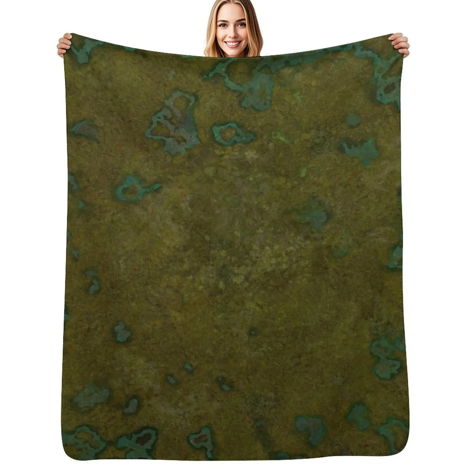 

Highland Swamp 001 Battle Map for Tabletop Gaming Miniatures RPG Throw Blanket Plaid Thin heavy to sleep Sofa Blankets