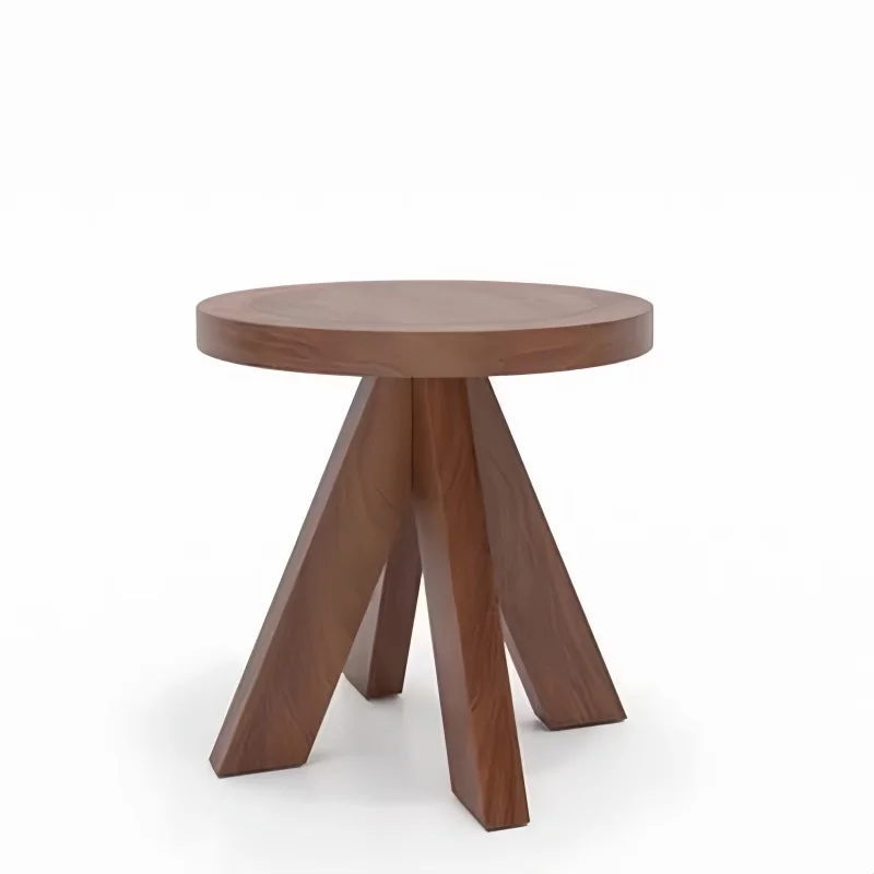 단단한 나무 라운드 커피 테이블 미니멀리스트 티 데스크 일본식 사이드 테이블 거실 라운지 코너 독서 장식