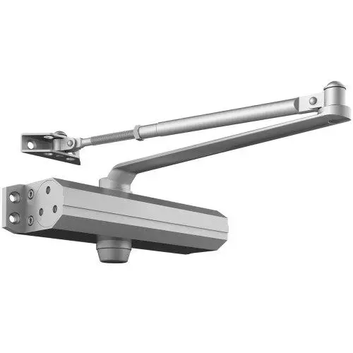 330Lbs Heavy Duty Automatic for door Closer - Adjustable Hydraulic, Easy Install - Silver Finish for Home & Business