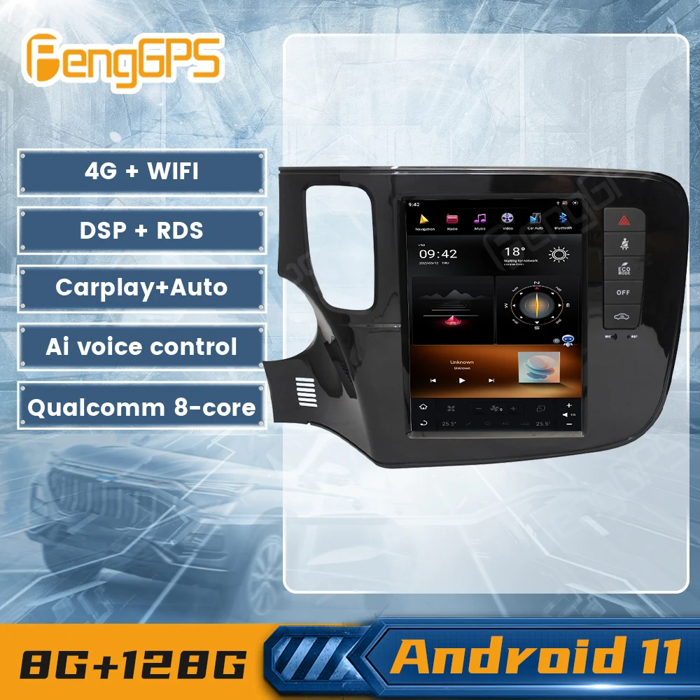 

G6 System Android 11 For Mitsubishi Outlander 2014-2018 Tesla Style Multimeida Player GPS Navigation Car Radio Stereo Head Unit