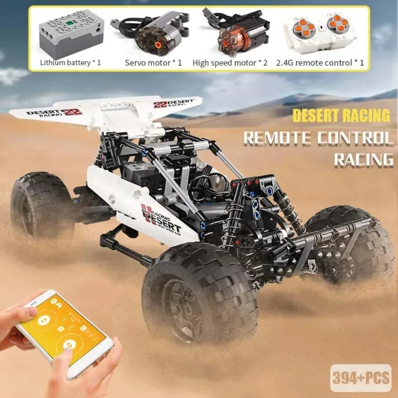 MOULD KING 18001 Technical Car Toys The MOC-1812 Motorized PF Buggy 2 Truck Model Building Blocks Bricks Kids Christmas Gifts