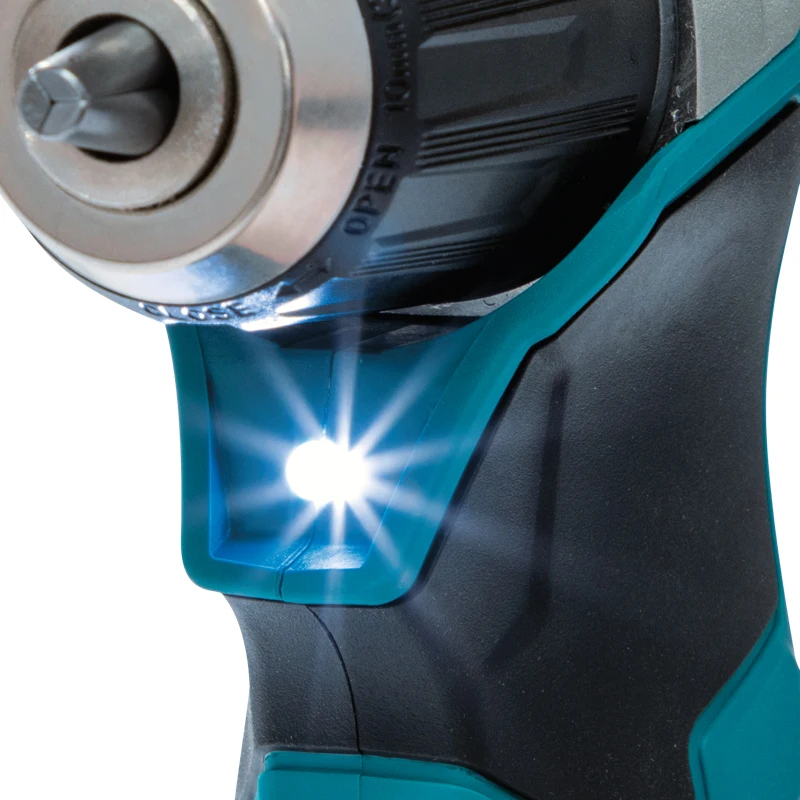 Makita DA333 12V MAX CXT Angle Drill Driver 1,100RPM LED Joblight Compact Hand Drill Bare Tool