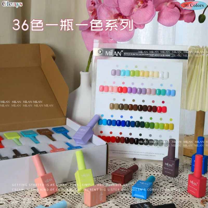 Glenys 36 pièces * 15ml vernis à ongles gel net rouge populaire avancé immersion gel salon de manucure essentiel nail art vernis ensemble