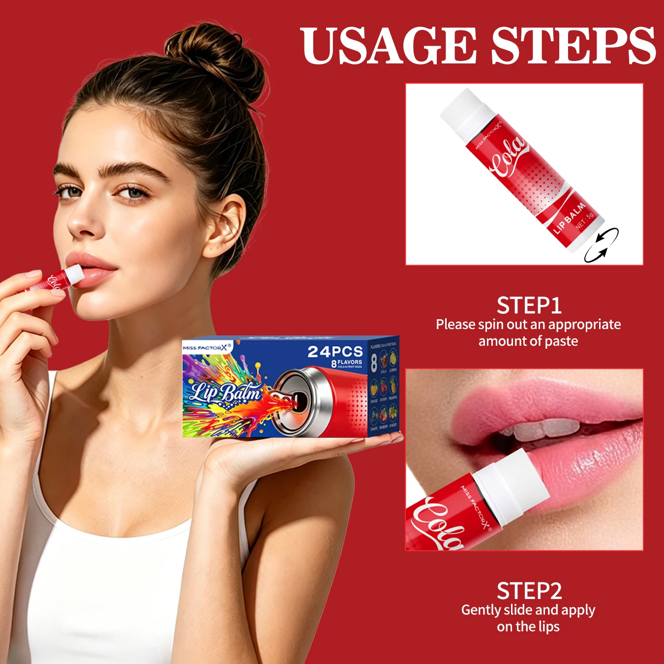 24PCS Set Lip Balm Pelembap Le - Korean Food Snacks ulasan dan harga