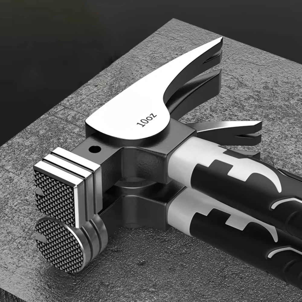 Мини-молоток с короткой ручкой, молоток для ногтей с 2 канавками, дизайн из высокоуглеродистой стали, инструмент для деревообработки и электротехнических инструментов