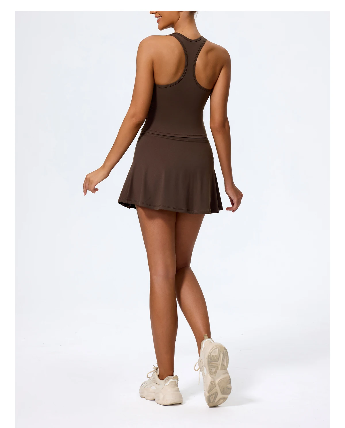 Hearuisavy Sommer Stoßfestes Yoga-Top Lauf-Tanktop für Damen Fitness Schnelltrocknende Trainingsweste Ärmelloses Sport-Top für Frauen – Detail 11