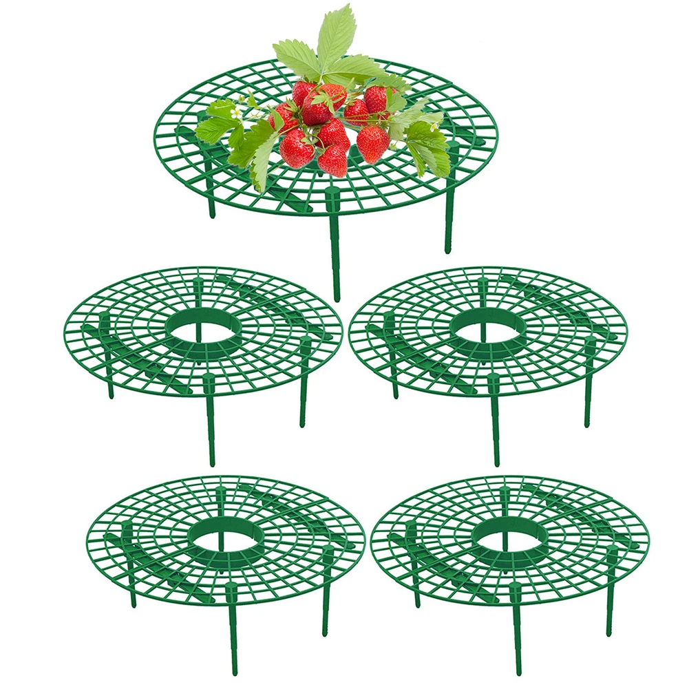 Strawberry Supports with 4 Sturdy Legs Vegetable Growing Rack Keep Berries Clean Gardening Stand for Protecting Strawberries