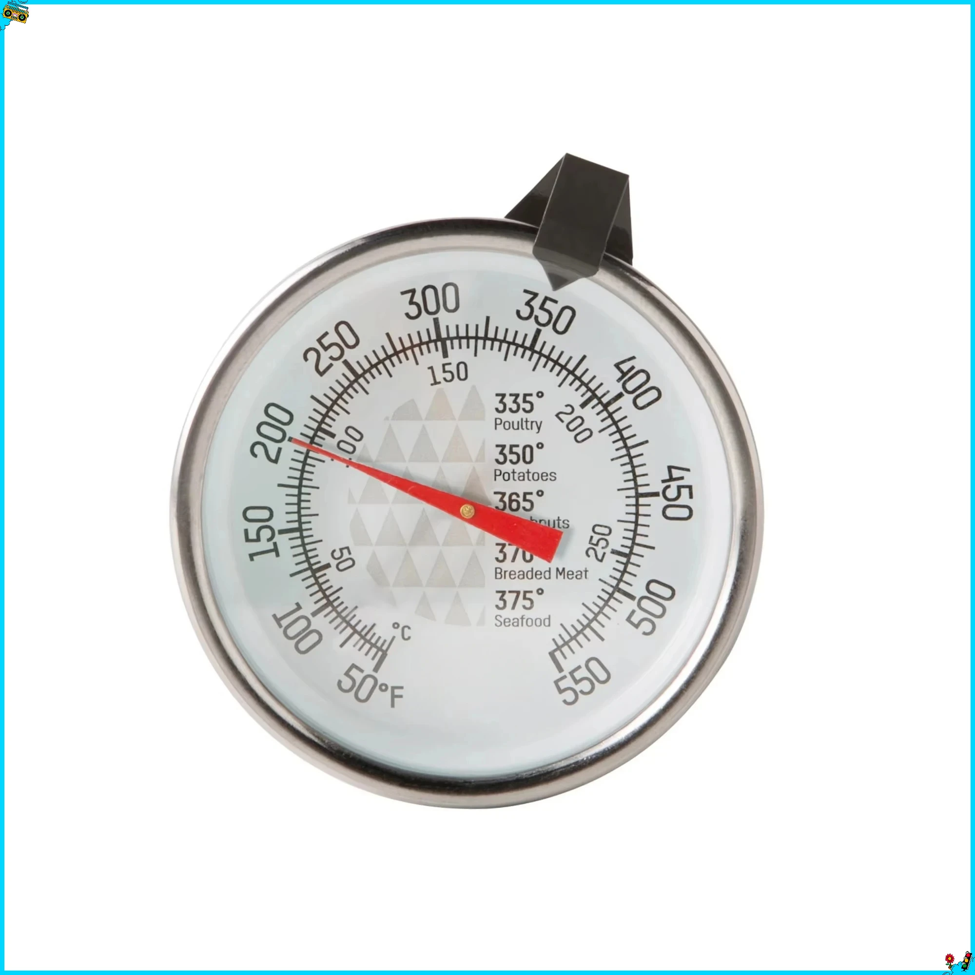 

Аналоговый термометр для жарки конфет — регулируемый зажим для сковороды, циферблат 1,75 дюйма для точного контроля температуры