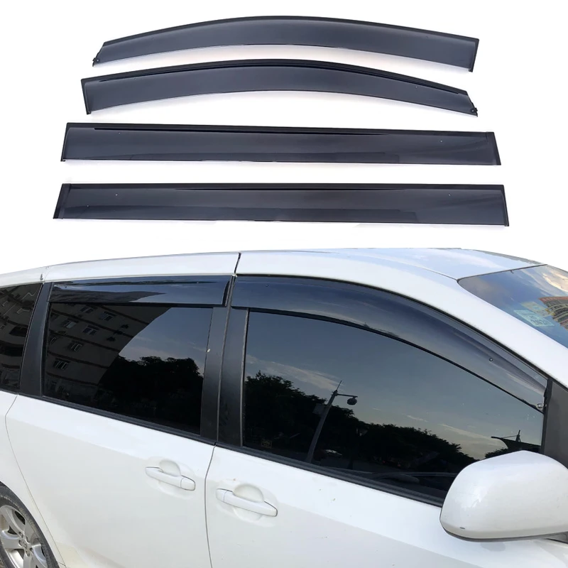 

High Quality Window Deflectors For Toyota Sienna 2011-2020 Side Window Sun Rain Visor Weather Shield