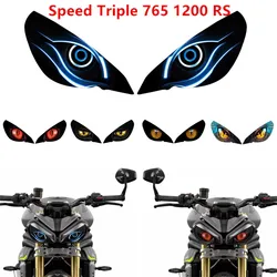 Motorcycle Headlight Sticker For Triumph Rocket 3 Street Triple S 765 765RS 765R Speed Triple 1200RS Guard Head Light Protection