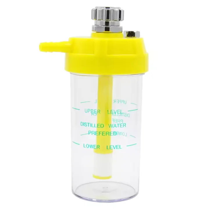 Professional Medical Bubble Humidifier Bottle, Oxygen Humidifier Bottle, Humidifier Cup for Oxygen Concentrator