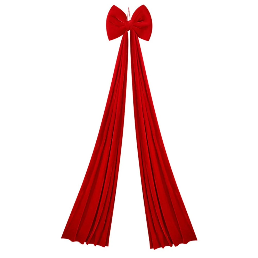 

Large Velvet Bow Decoration for Christmas Trees and Holiday Garlands Measures 15 74 by 78 74 Inches Adds Festive Elegance