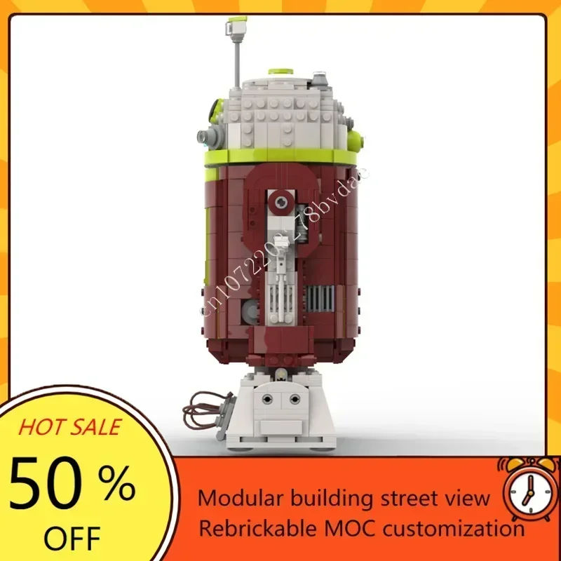 Custom 1046PCS R7-A7 Space War Military MOC Battle Model DIY Architecture Assembly Puzzle Educational Toy Gift for Kids