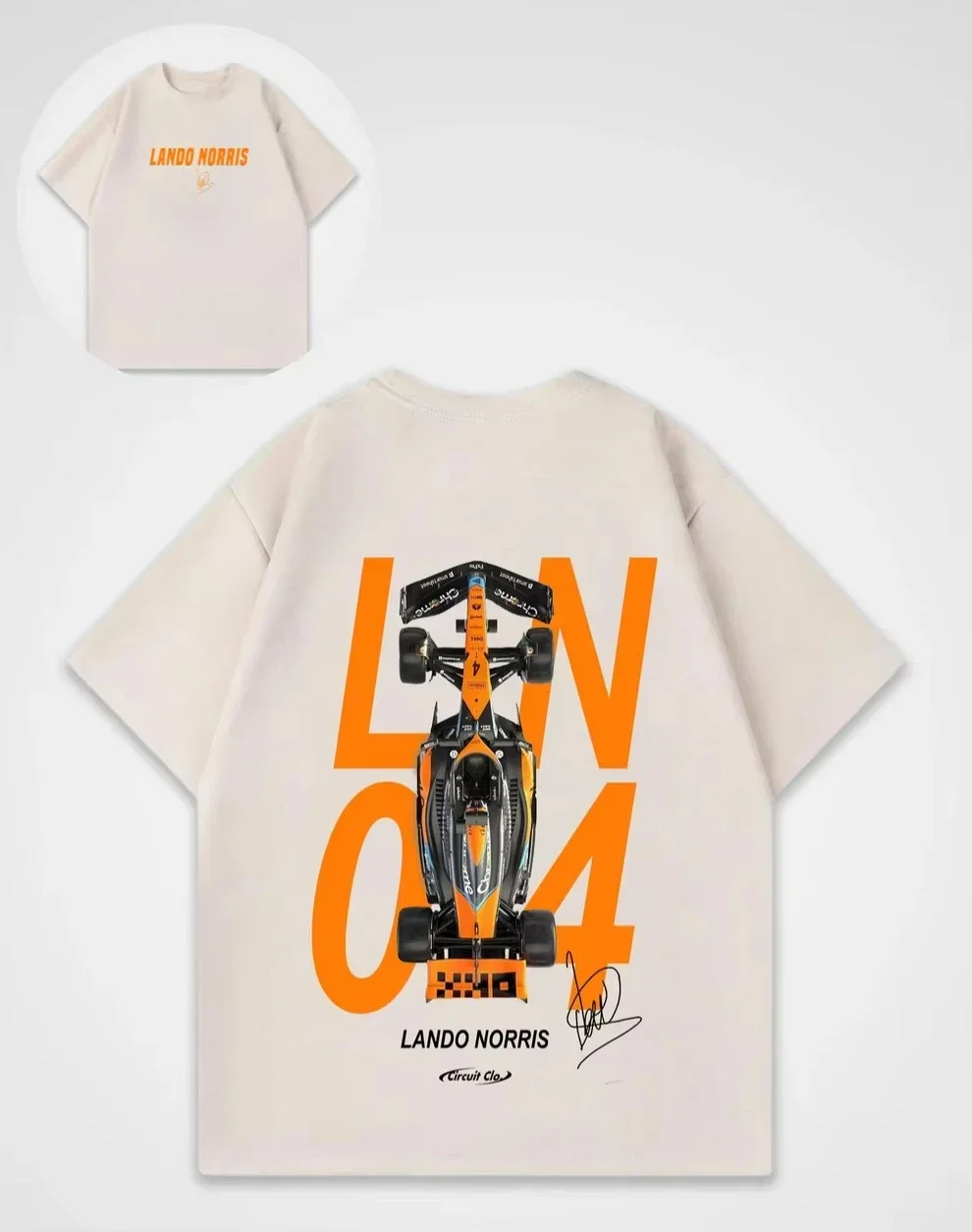 ランダー・ノリス グラフィックTシャツ Y2K レトロ レーシングシャツ ユニセックス トップス メンズ＆レディース 2025年最新 夏 半袖Tシャツ