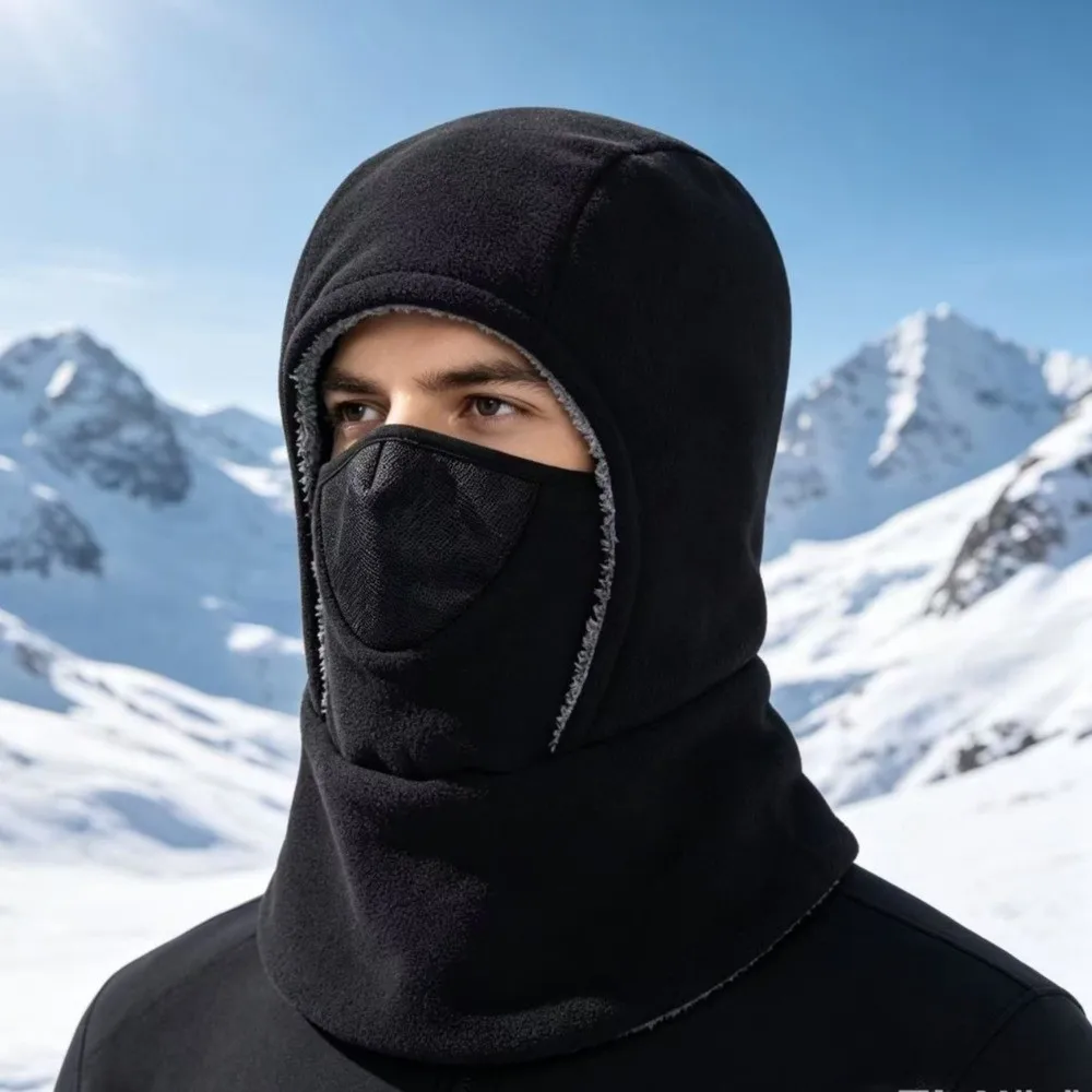 Picture 4: Fashion Thermal Balaclava Hat Breathable Multifunctional Ear Protection Hat Windproof Full Face Mask Outdoor Activities