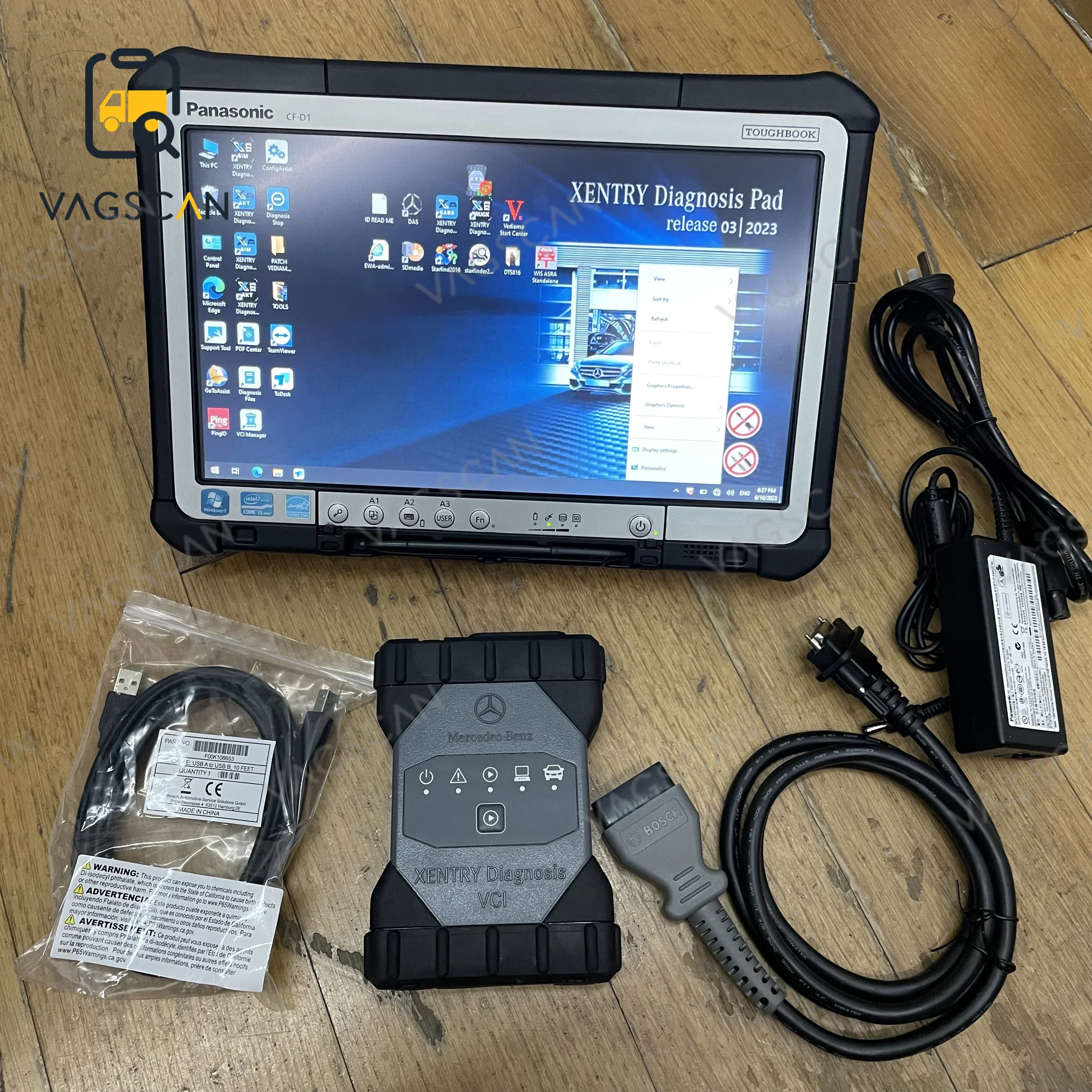 CFD1 CF-D1 Laptop MB Star C6 Original DoIP VCI WiFi Xentry software Full Set Car truck Diagnosis tools Mb C6 Sd Connect