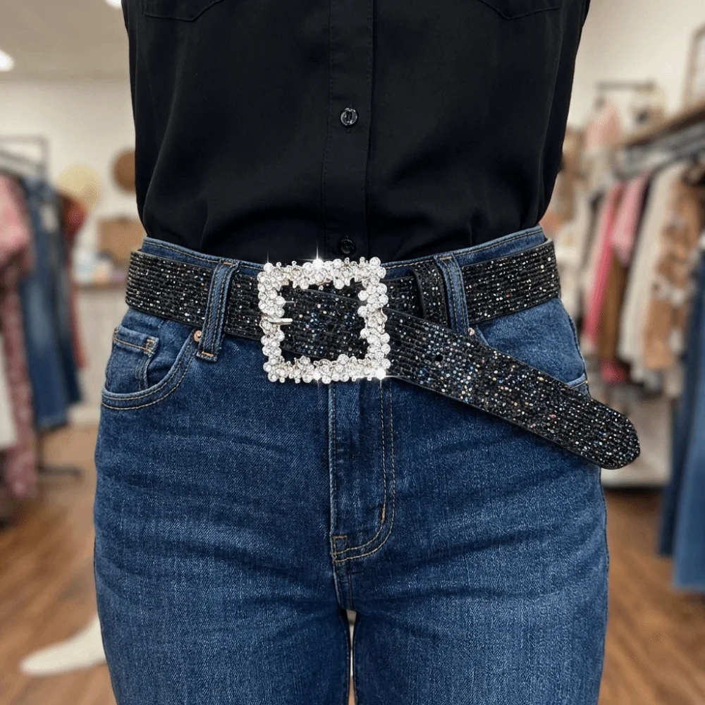 

Роскошный регулируемый пояс из искусственной кожи со стразами Bling Bling, 120 см, для женских джинсов, подарок для женщин