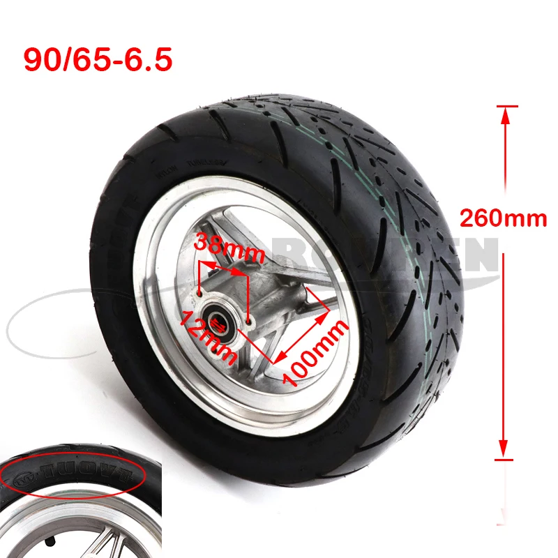 90/65-6.5 Tire 11inch Road  Tubeless Vacuum  alloy wheels for Zero 11X Scooter Dualtron Thunder Electric