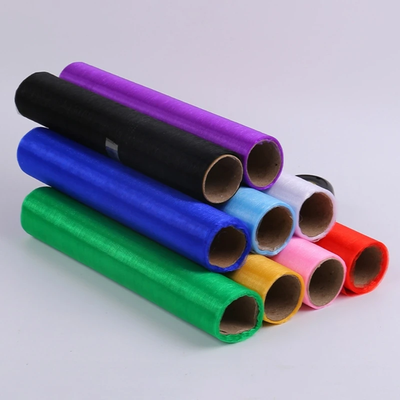 28x457cm Flower Wrapping Mesh Gift Wrapping Paper Bouquet Packaging Supplies for Wedding Party Decors Florist Supplies