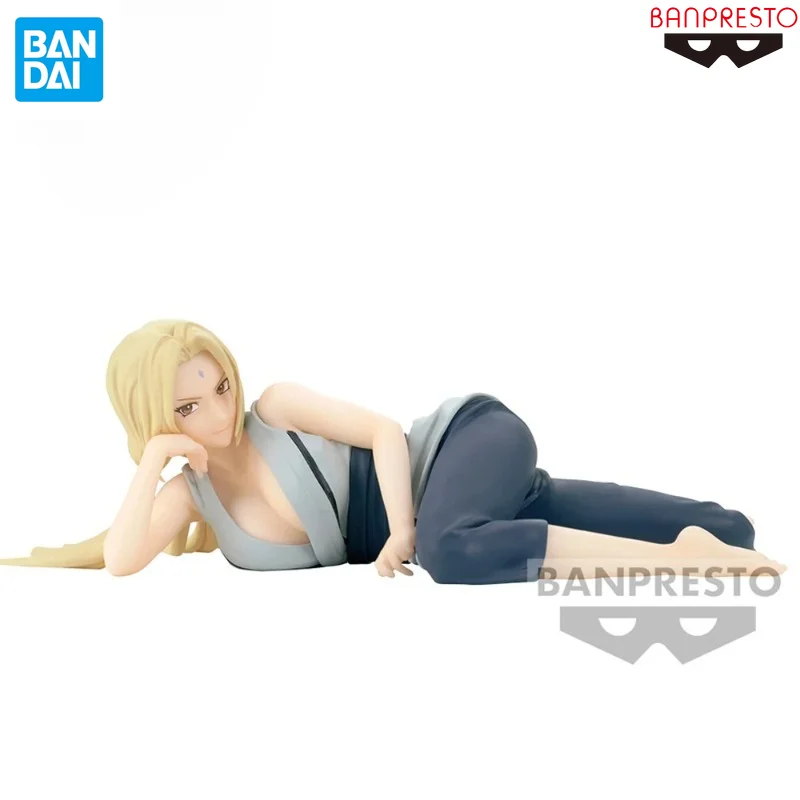 Original Banpresto NARUTO Shippuden Relax Time Tsunade 15cm PVC Anime Figure Model Collectible Toys Gift for Friends