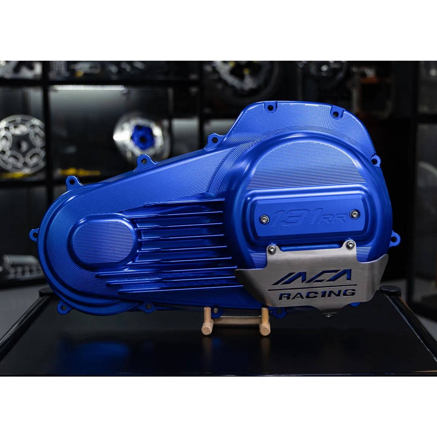 

Gold Main Chain Case Cover, PB Style Competition Transmission Cover for High Displacement Engines