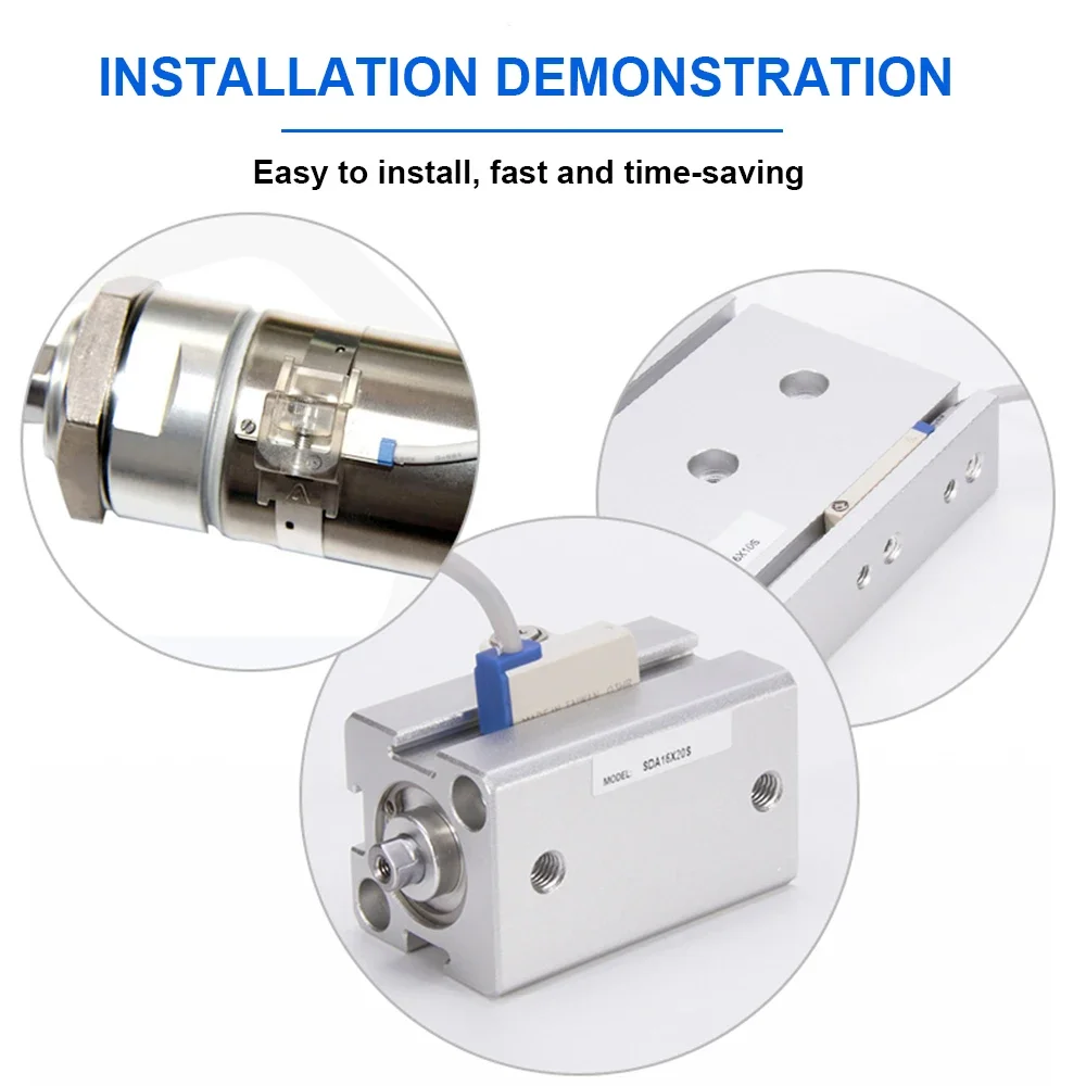 CMSG DMSE DMSH CMSJ 2-WIRE NPN PNP Magnetic Proximity Reed Switch Pneumatic Cylinder Sensor