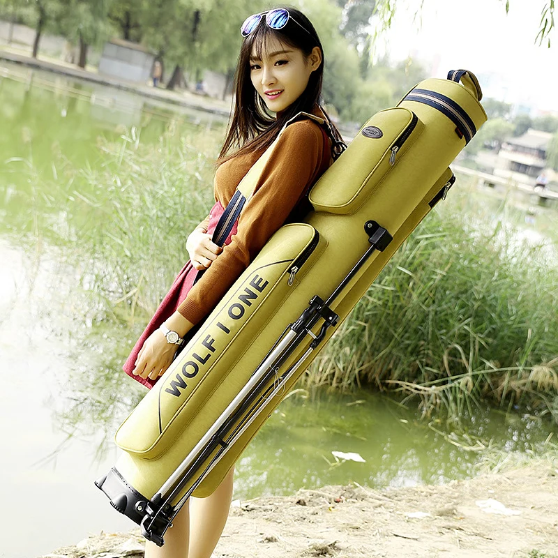 

Lightweight Hardell Waterproof Fiing Rod Bag Multi-Functional Large Capaci with Stand Fiing Gear Bag Portable Outdoor
