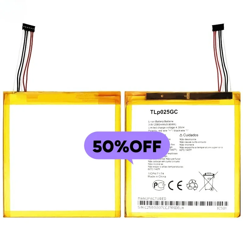 TLP025GC for Alcatel Pixi4 7.0/OT9003/8062/9003X Mobile Phone Battery High Quality Replacement Bateria Grade A Cell with Tools