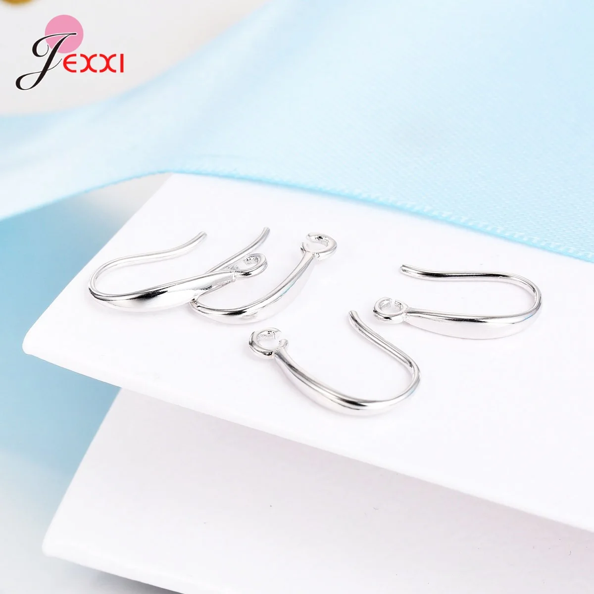 Wholesale 100PCS Original 925 Sterling Silver Jewelry Findings Earring Components Handmade Female DIY Earrings Jewelry